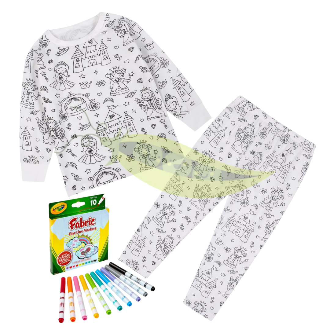 Paint Your Own Loungewear - Fabric Markers NOT Included! SEE FABRIC MARKERS LISTING