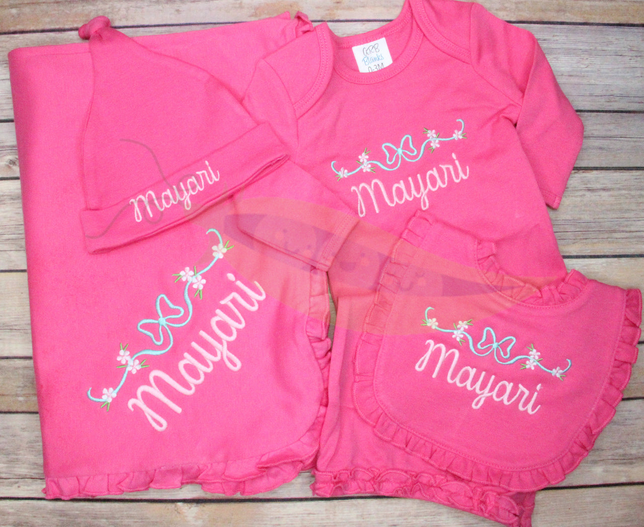 Hot Pink Newborn Gift Set