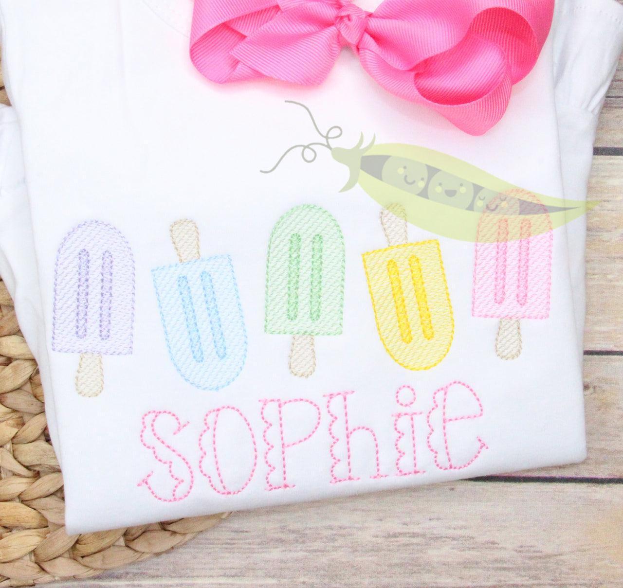 Girly Colorful Popsicles