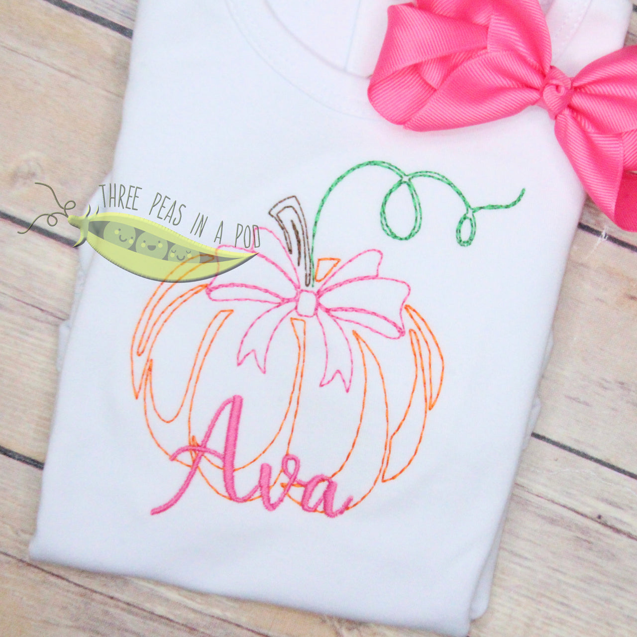 Pumpkin with Vine and Bow
