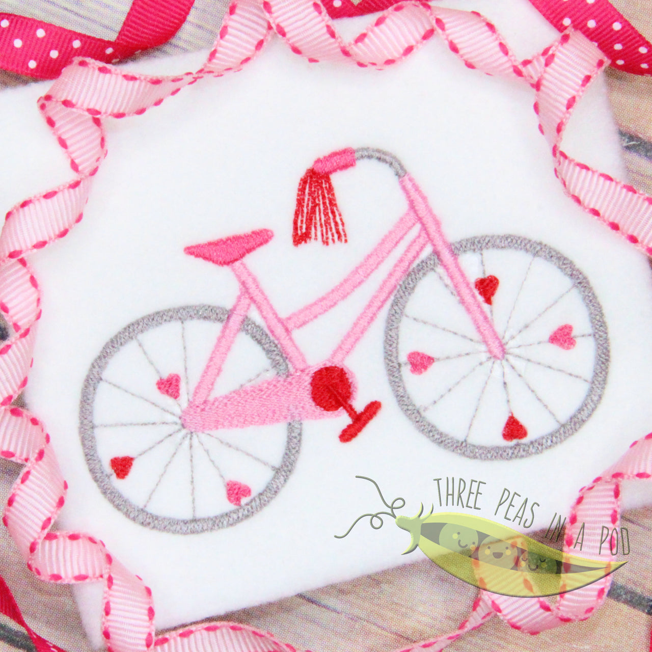 Heart Girly Bicycle Valentine's Day