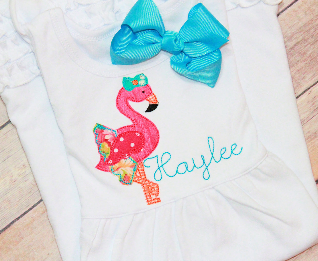 Flamingo Embroidery Design