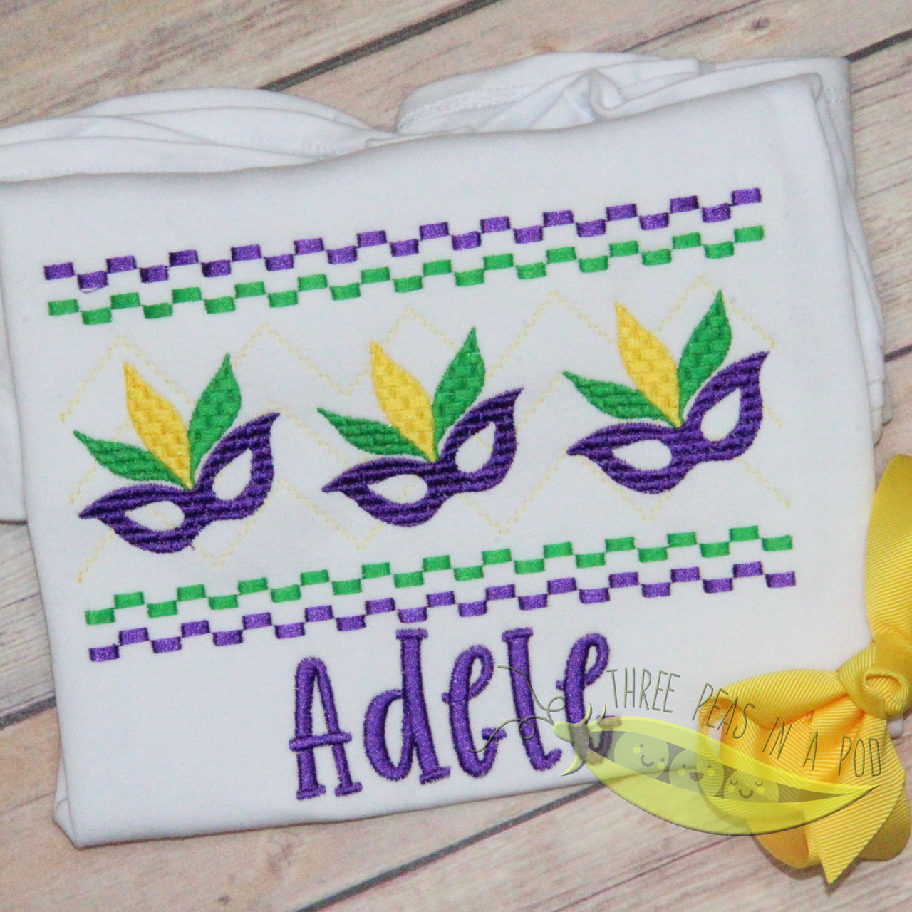 Mardi Gras Faux Smock Masks