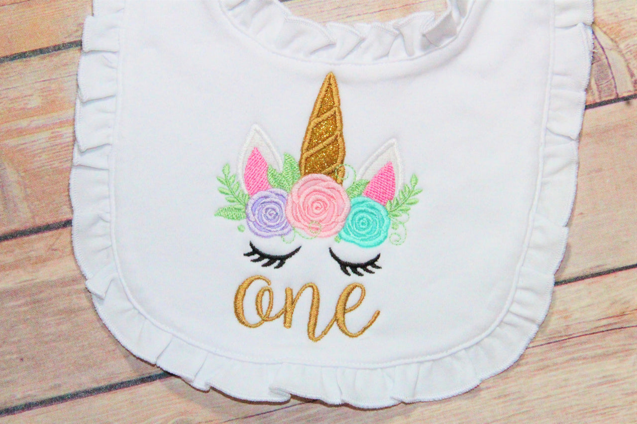 ONE Unicorn Applique Design