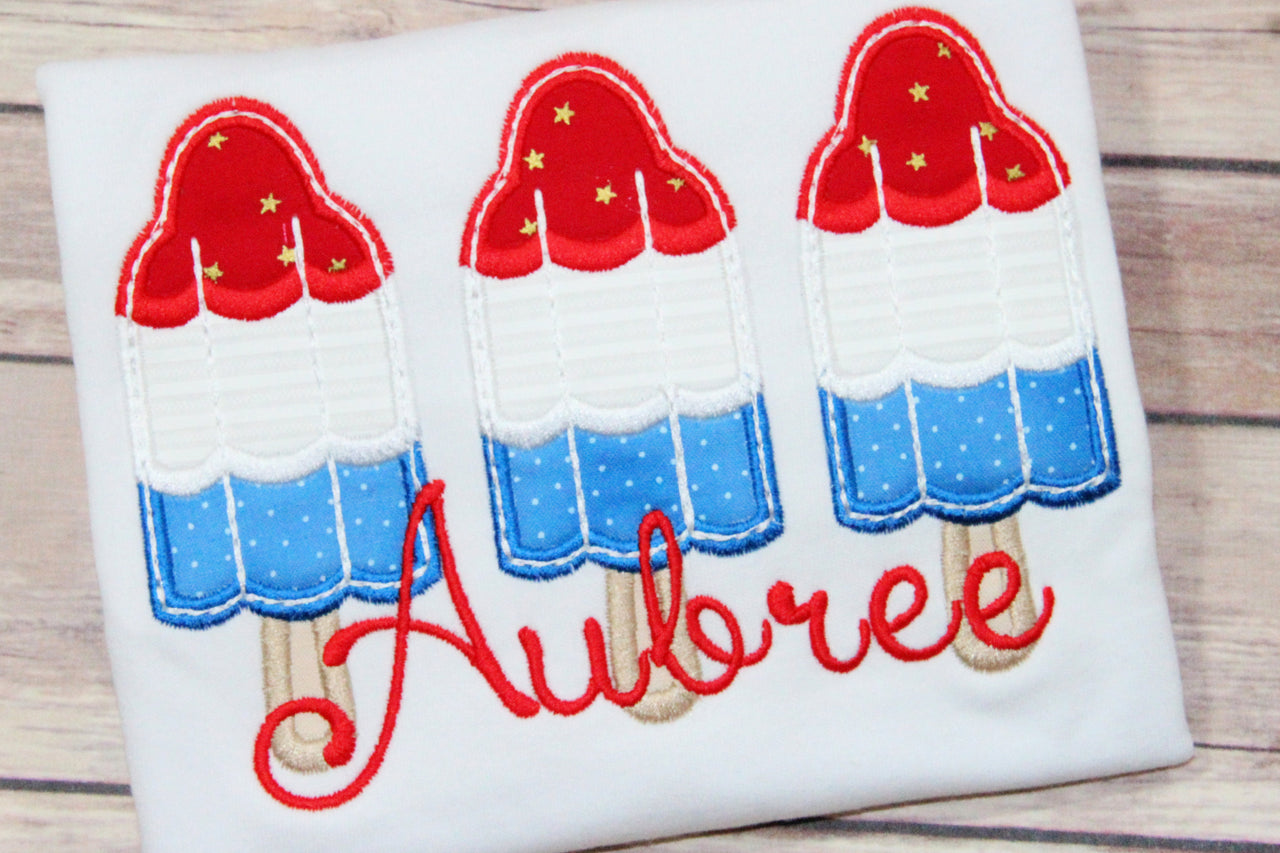 Patriotic Pops Embroidery Design