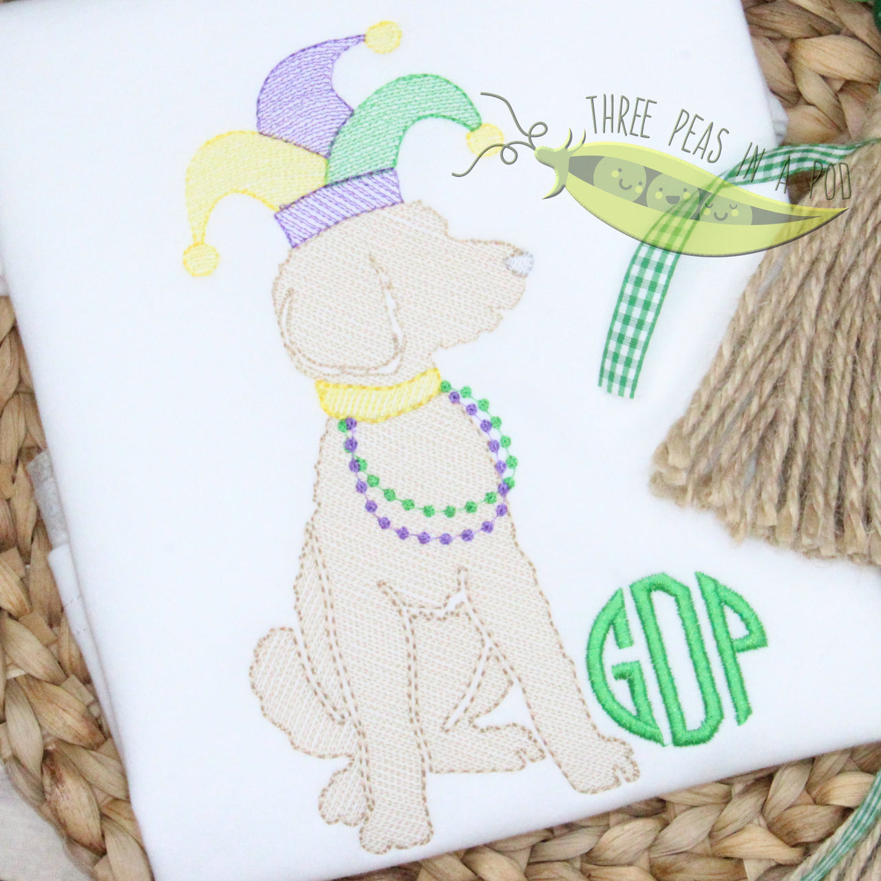 Doodle Dog Mardi Gras Jester Hat