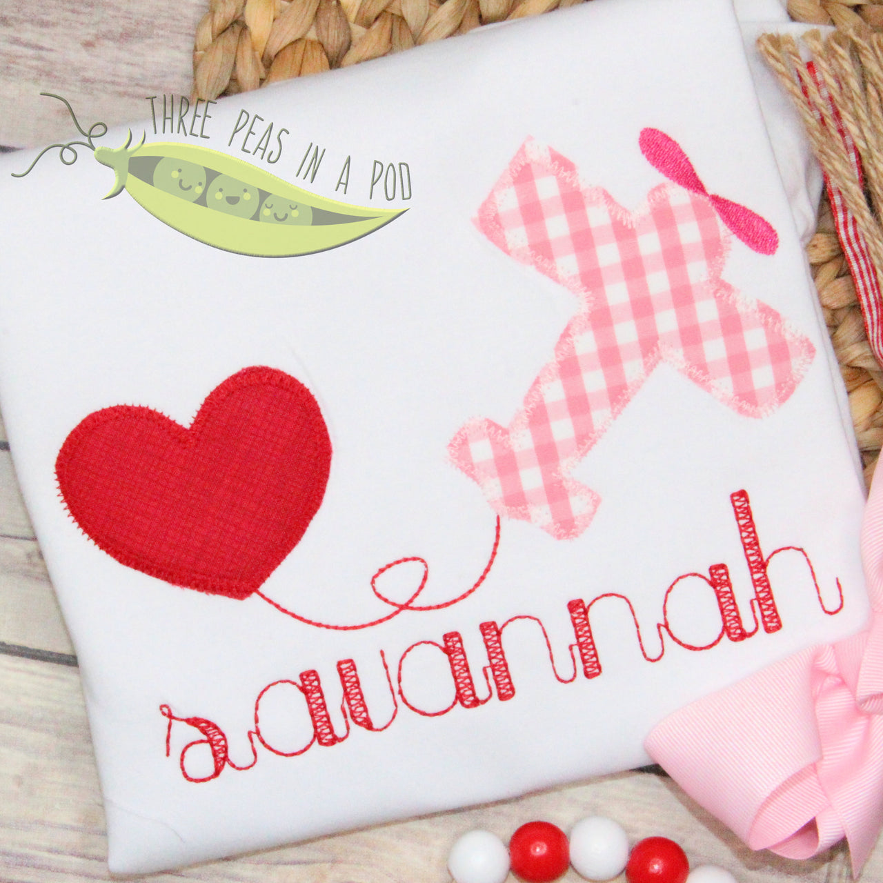 Plane Pulling Heart - Valentine's Day Airplane