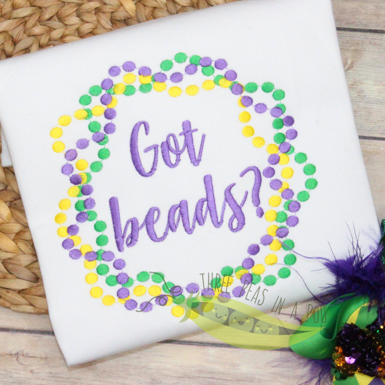 Got Beads Mardi Gras Frame