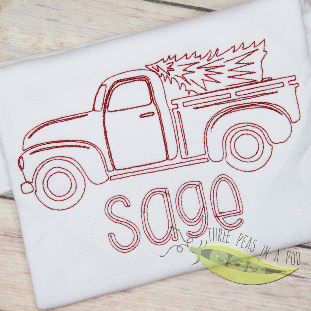Vintage Truck with Tree