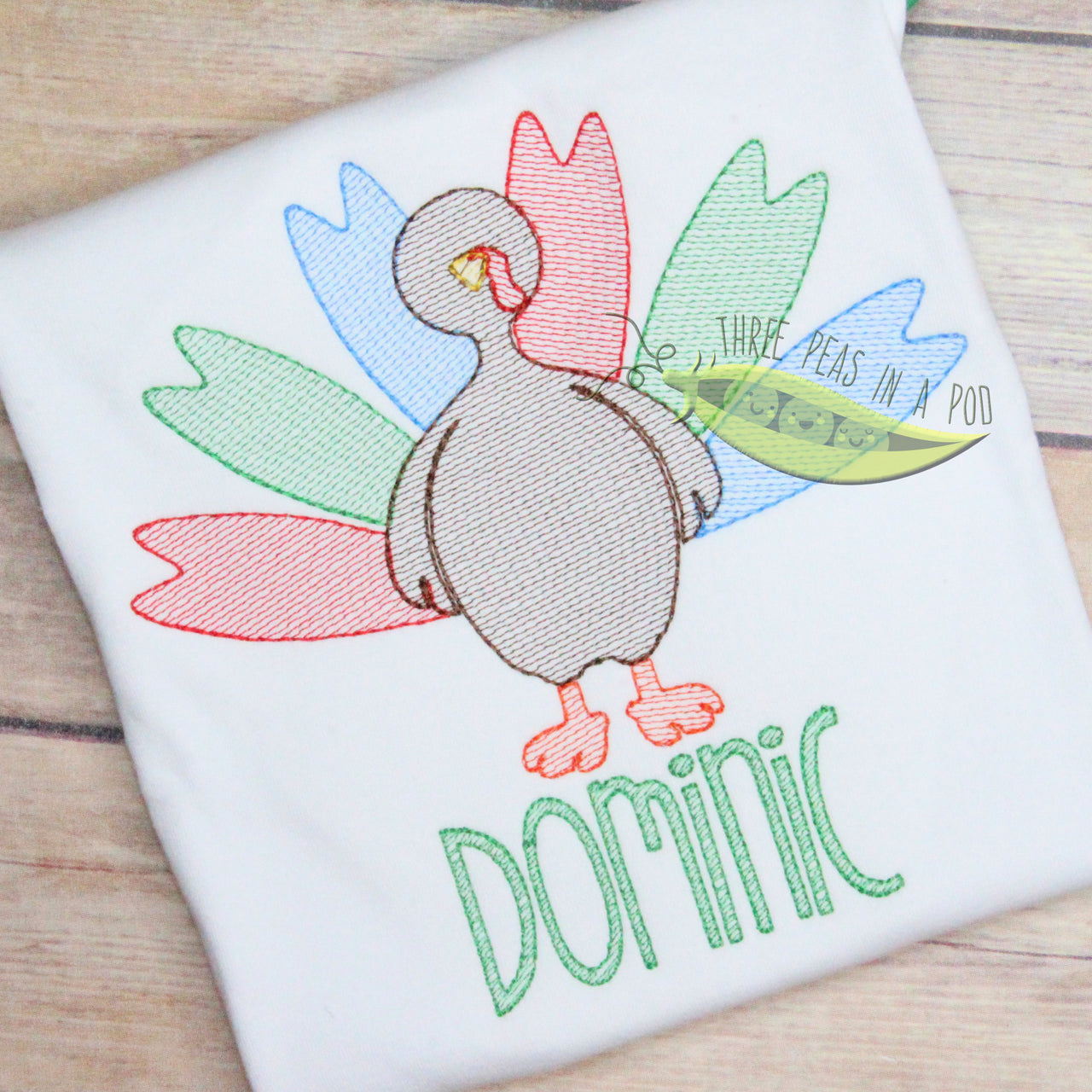 Fun Turkey Embroidery