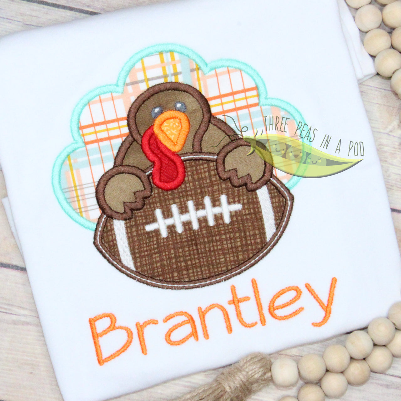 Football Turkey Applique Design