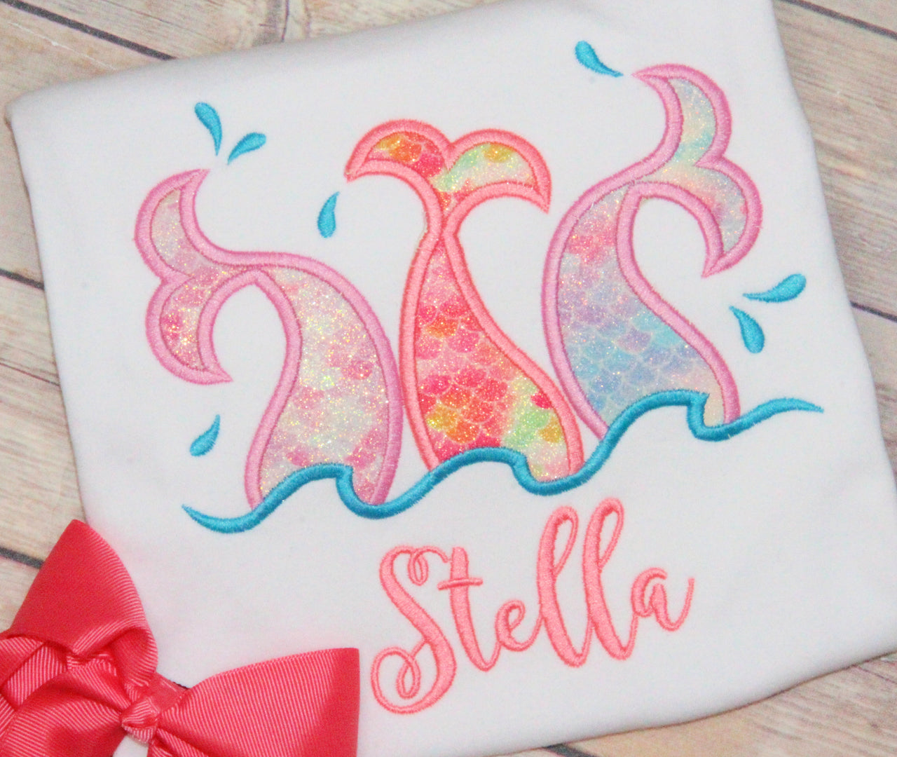 Mermaid Tails Applique Design