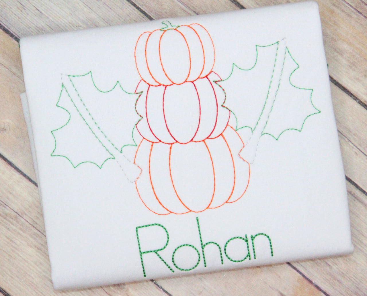 Fall Vintage Pumpkin Stack