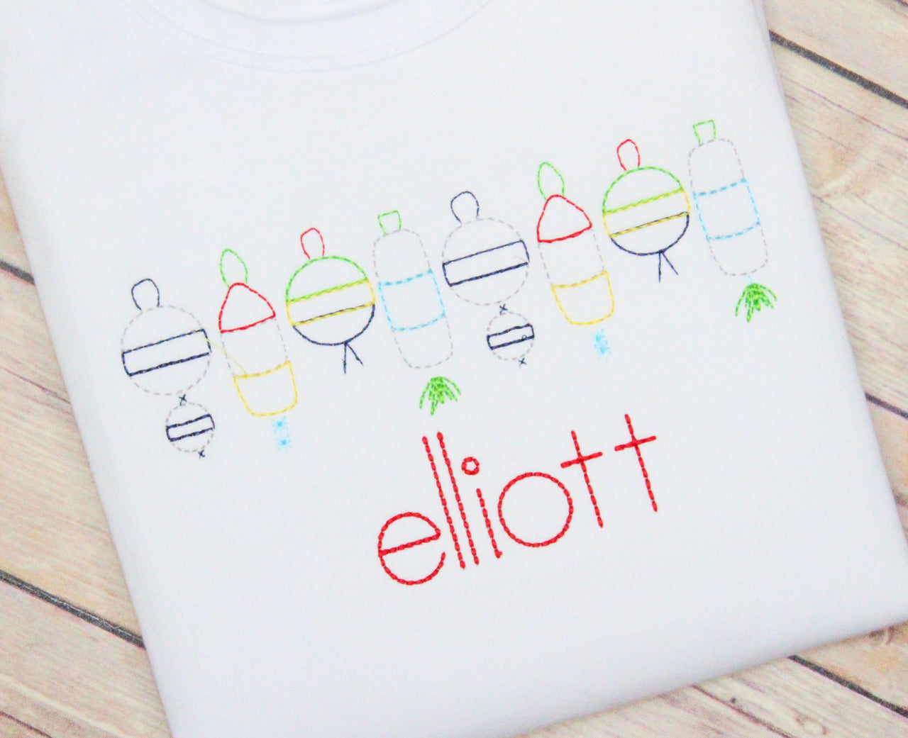 Fishing Lures Embroidery Design