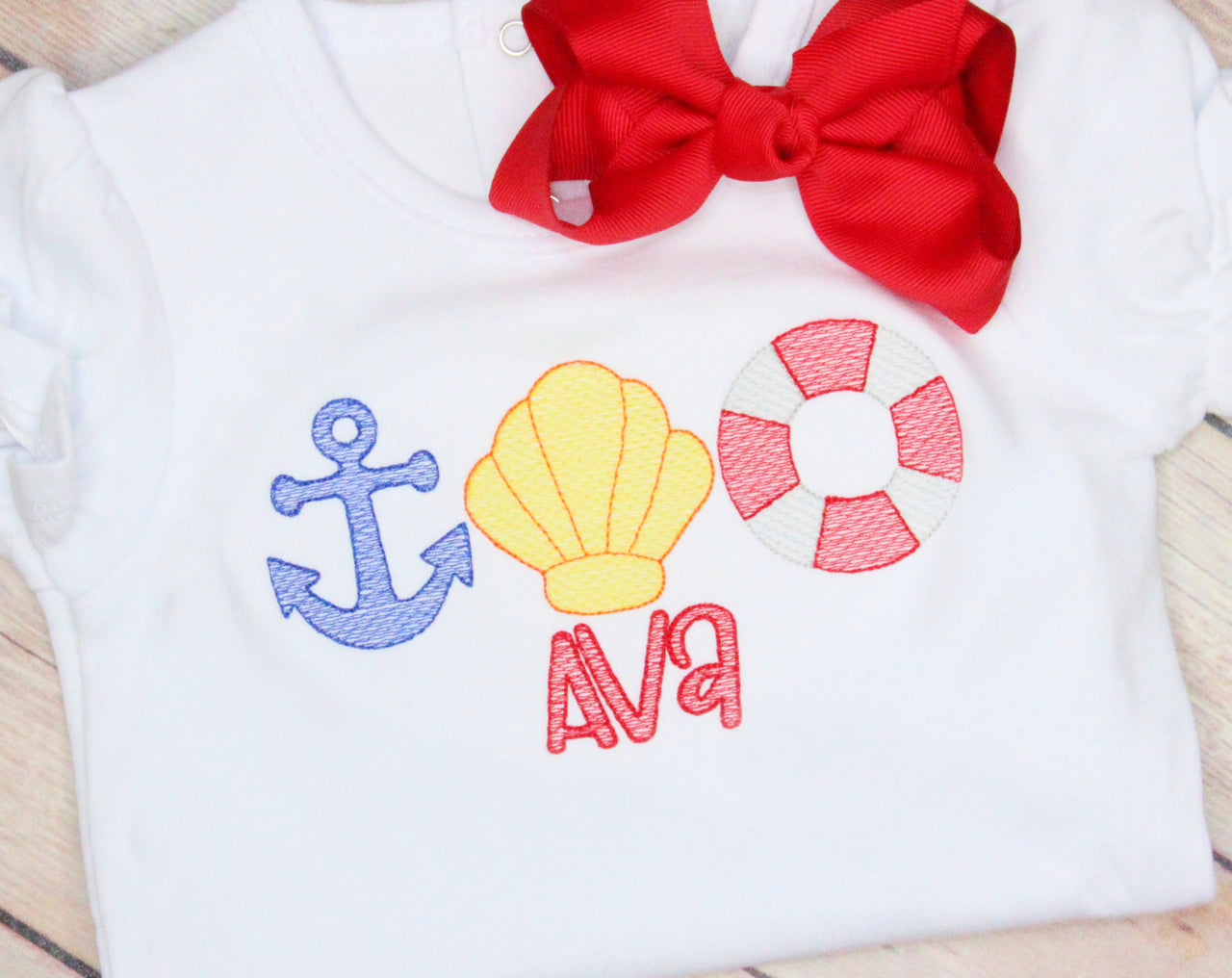 Sail Trio Embroidery Design