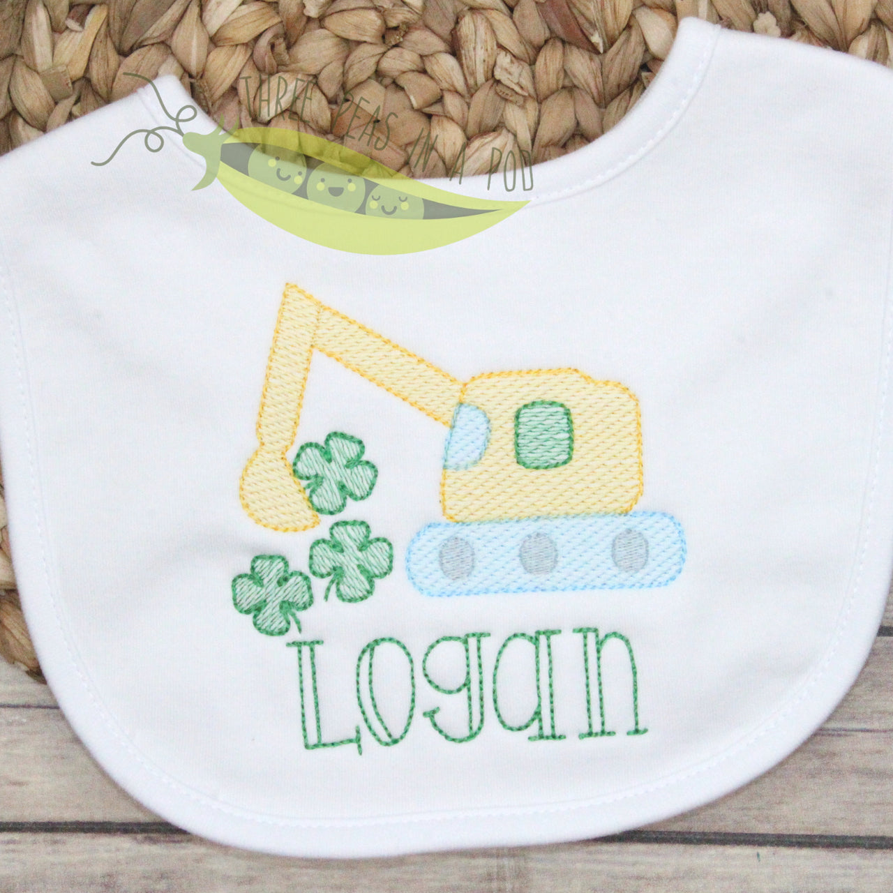 Excavator and Clovers