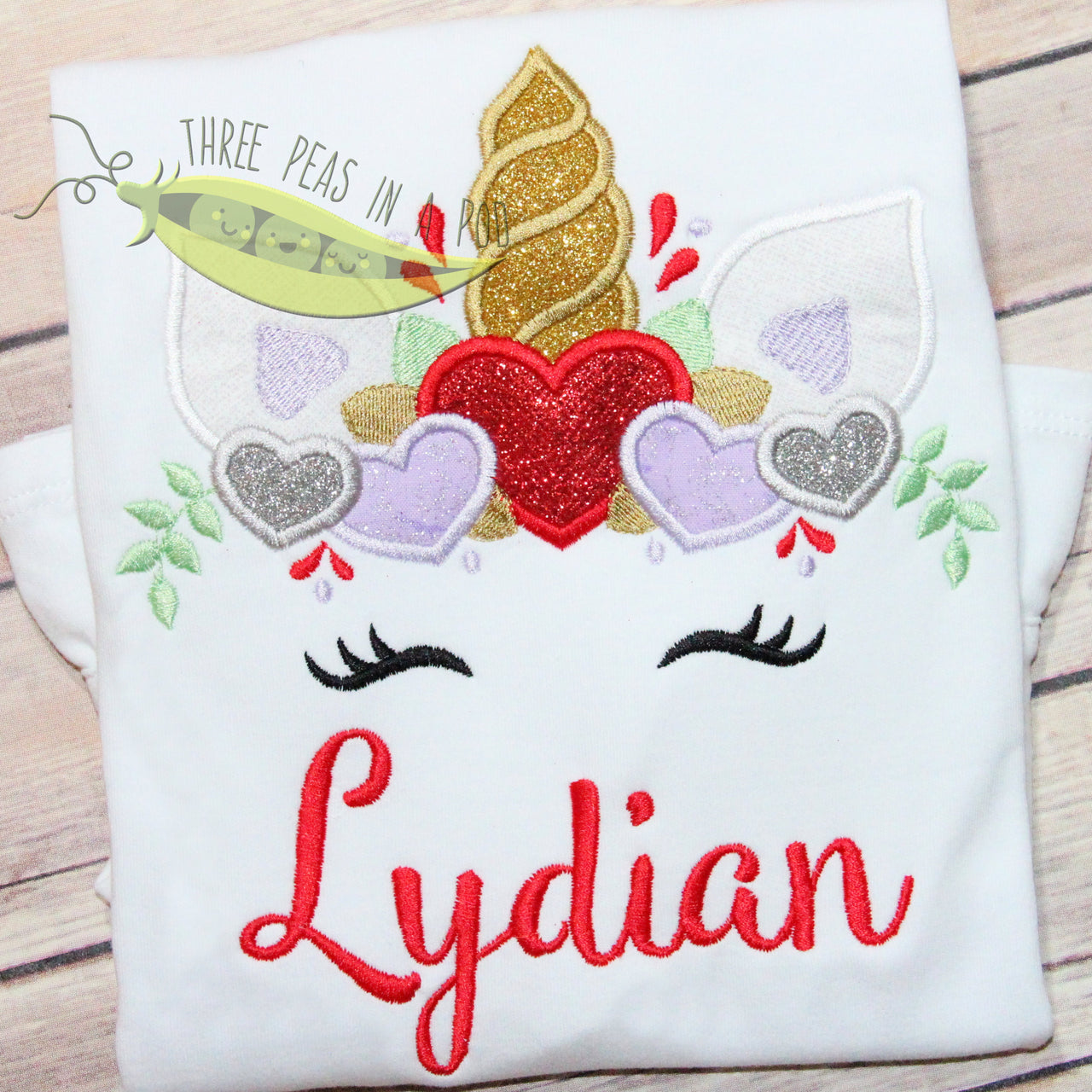 Glitter Valentine's Day Unicorn