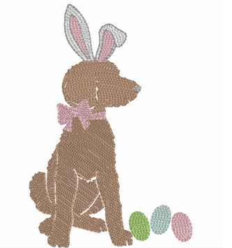 Girl Easter Doodle