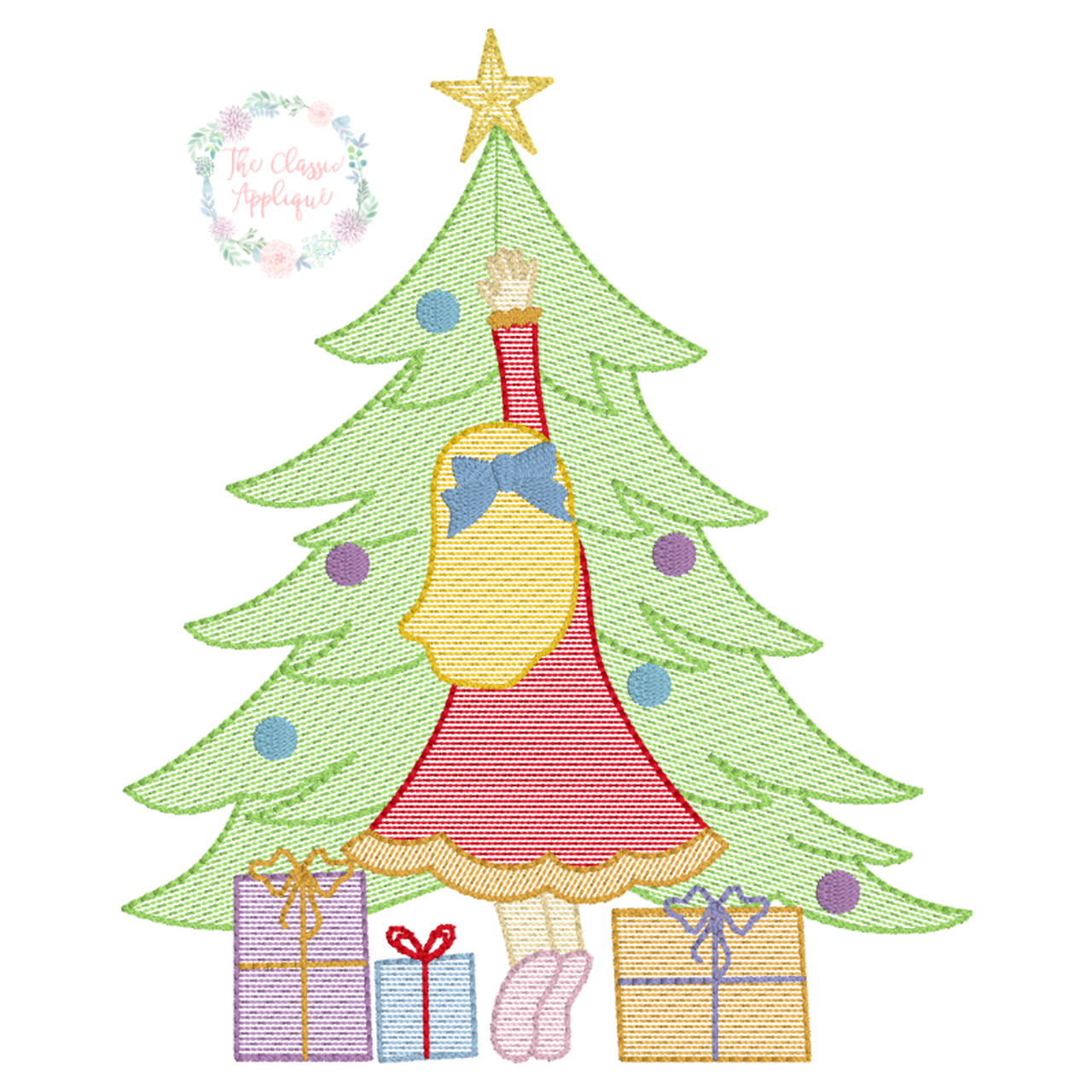 Girl Decorating Tree