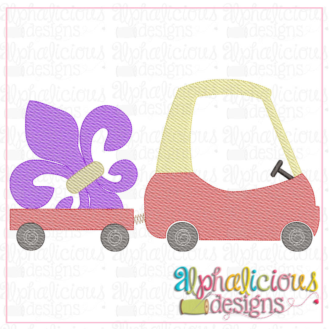 Mardi Gras Fleur de Lis Coupe