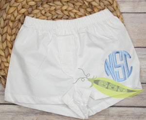 Baby Boy Monogrammed Boxers Diaper Cover