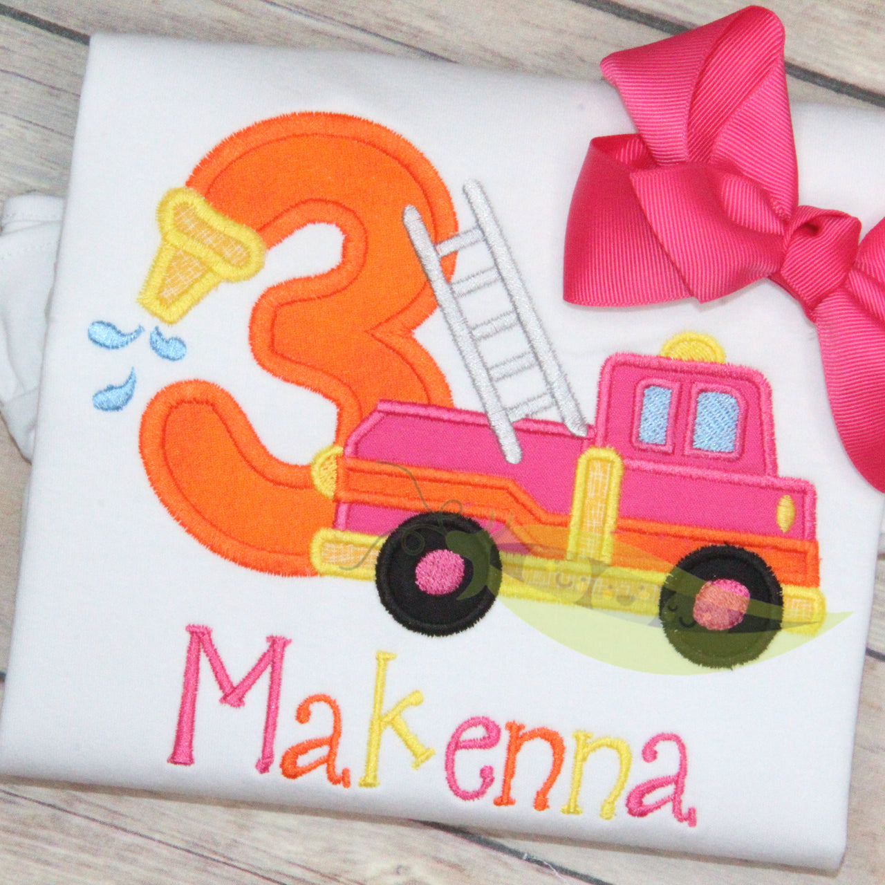 Pink Firetruck Birthday