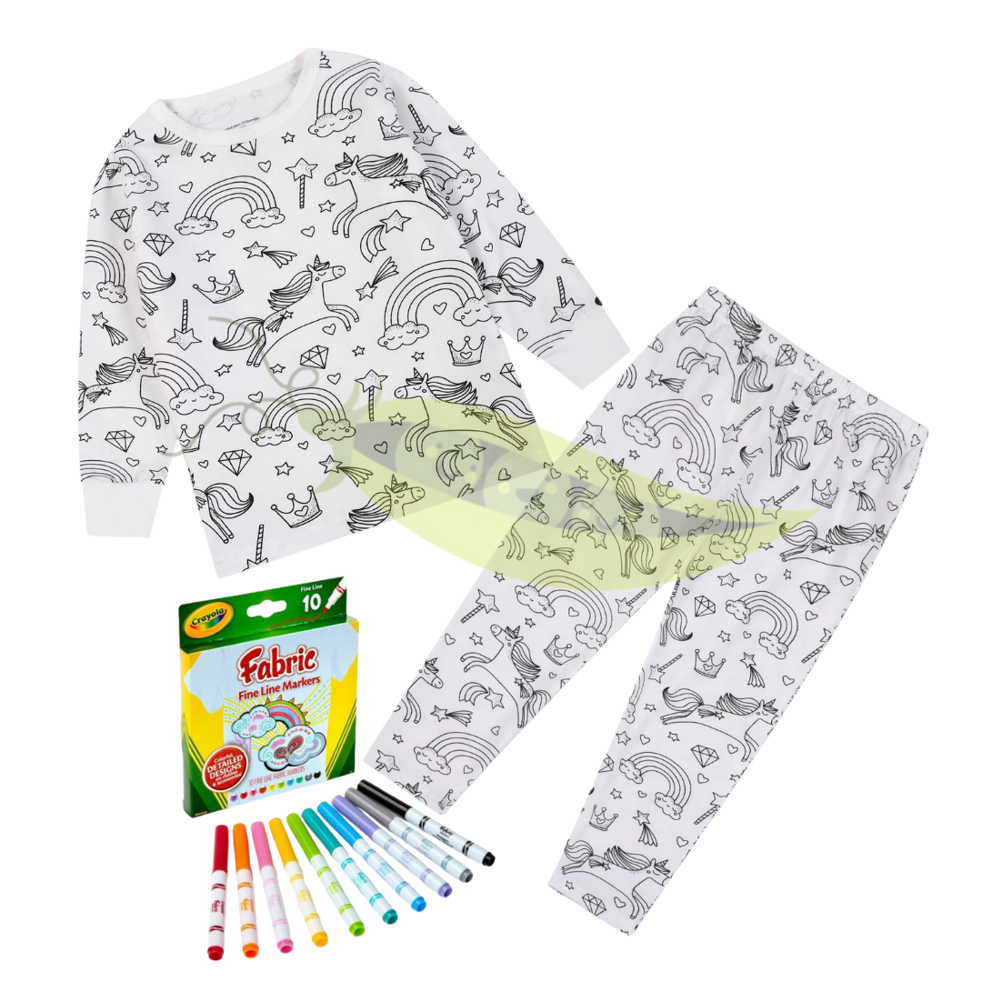 Paint Your Own Loungewear - Fabric Markers NOT Included! SEE FABRIC MARKERS LISTING