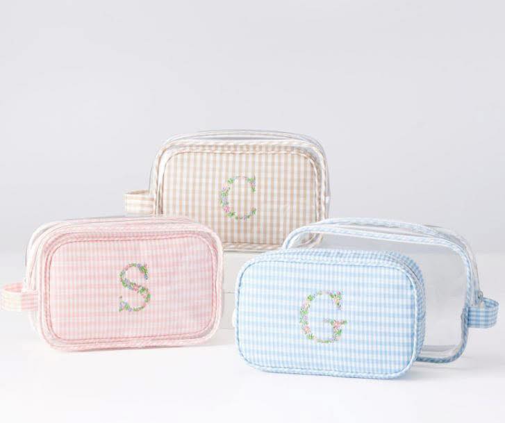 Clear Gingham Bag Set