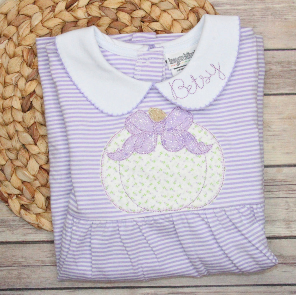 Lavender Stripe Pumpkin