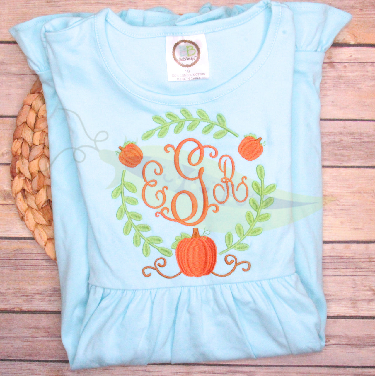 Fall Pumpkin Monogram