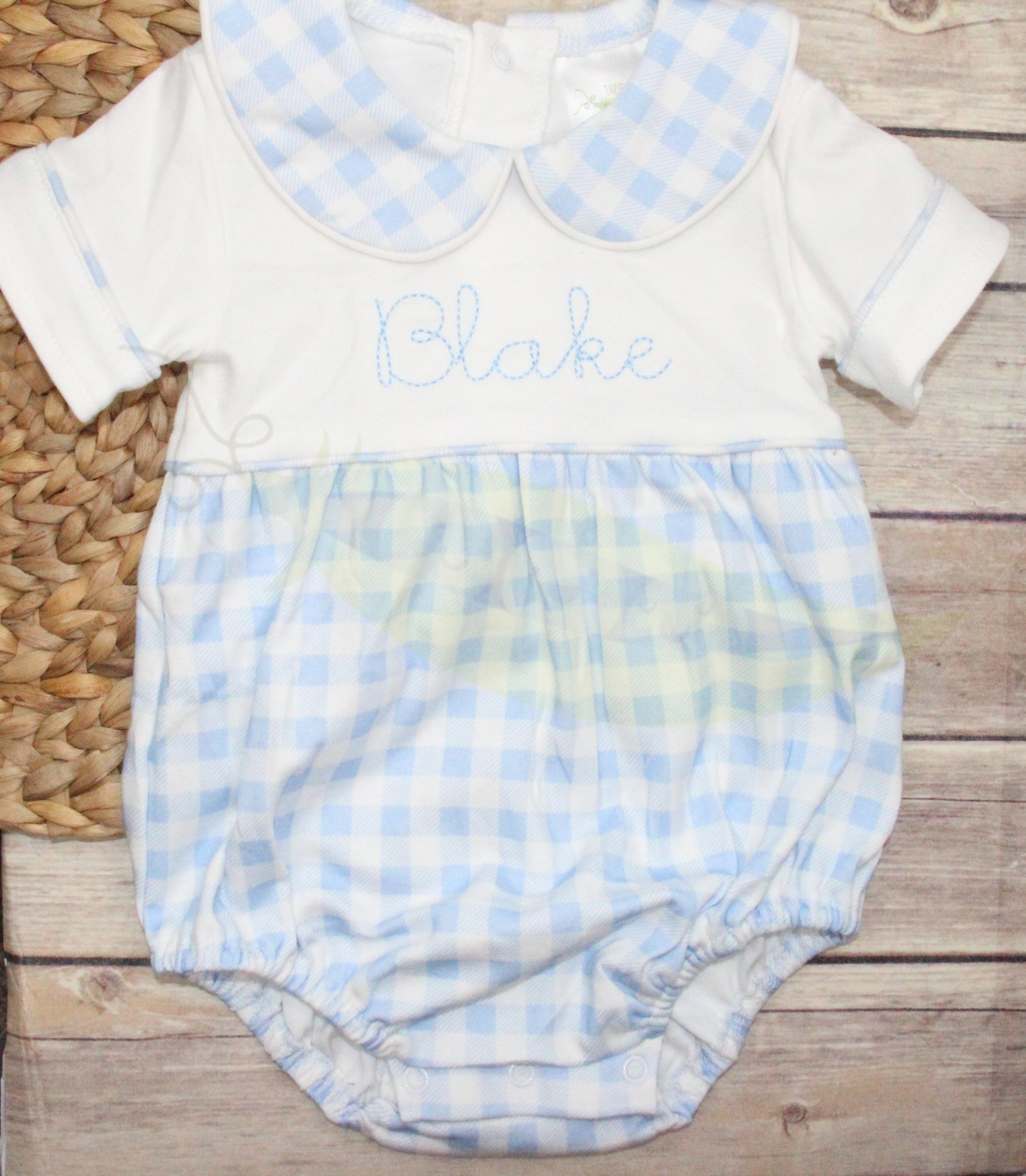 Boy's Chunky Gingham Bubble