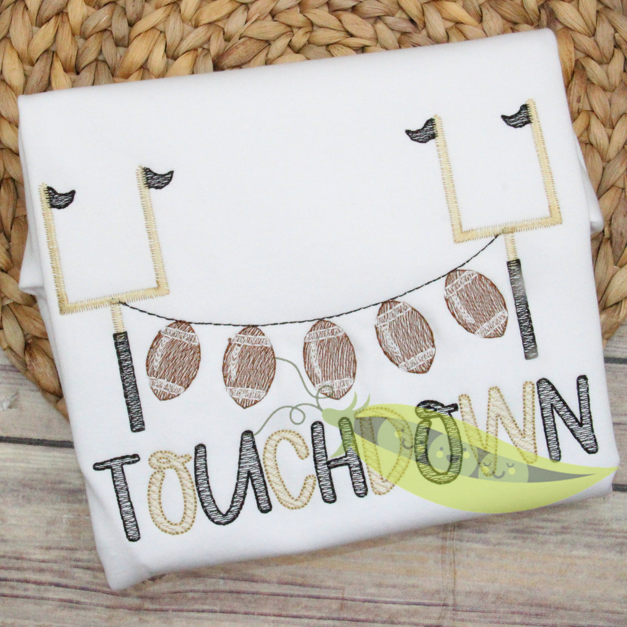 Black and Gold Touchdown