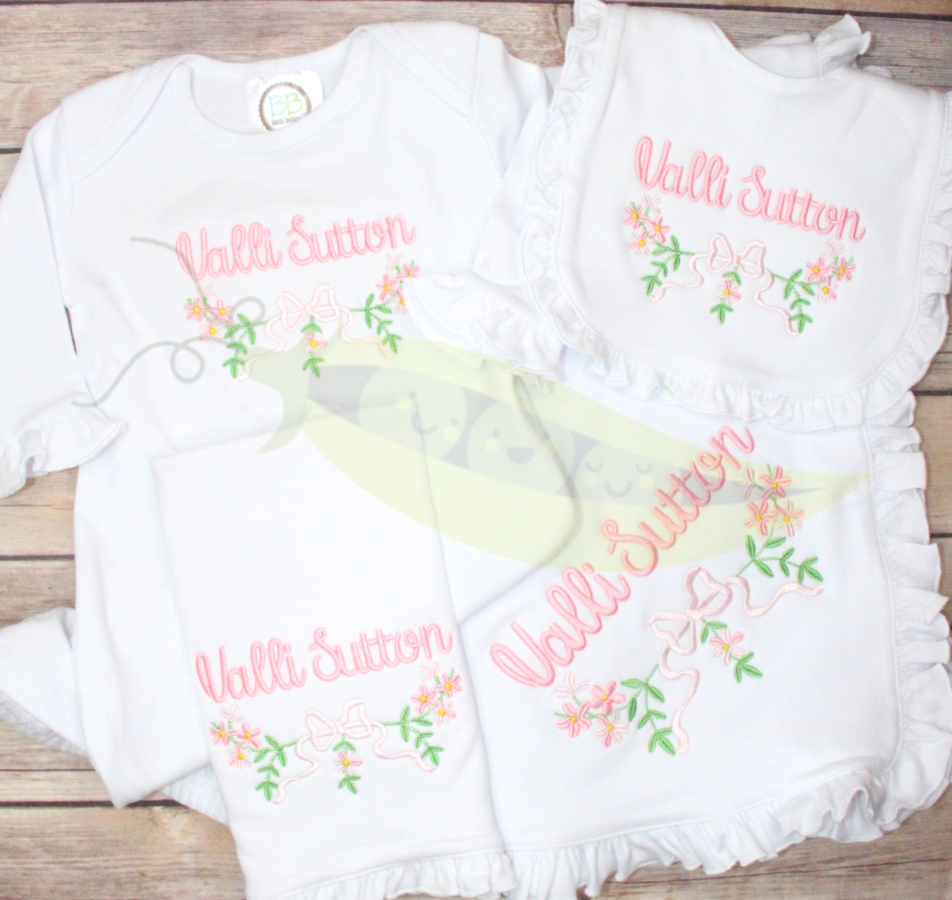 Floral Newborn Gift Set