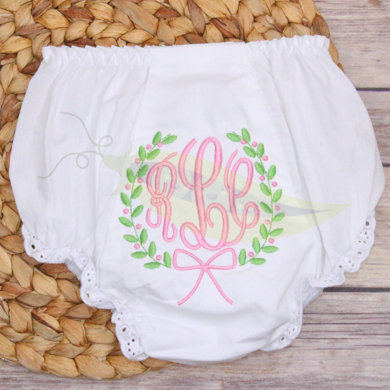 Baby Girl Monogrammed Bloomers