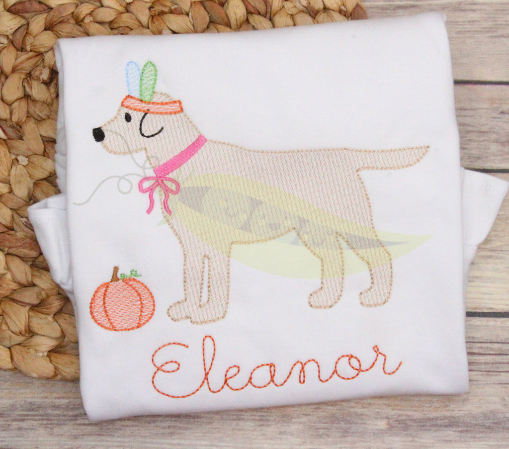 Thanksgiving Puppy with Bow