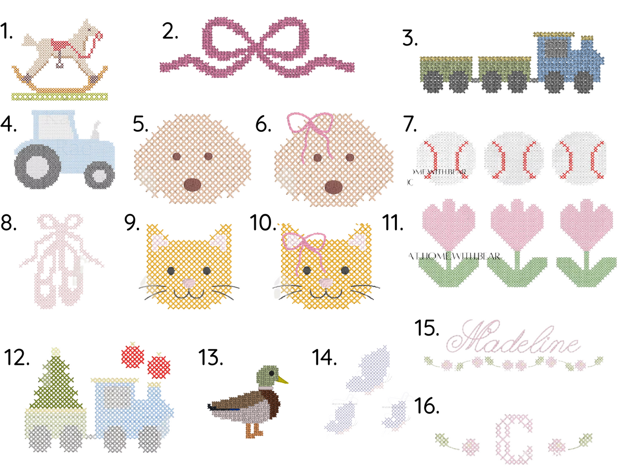 Rollneck Sweater with Cross Stitch