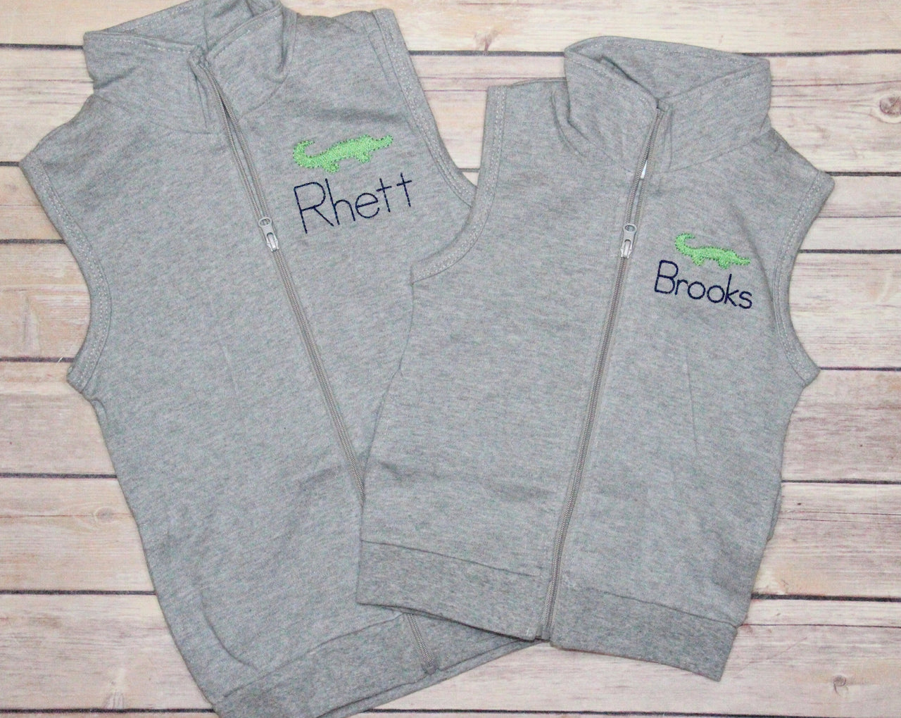 Monogrammed Vest