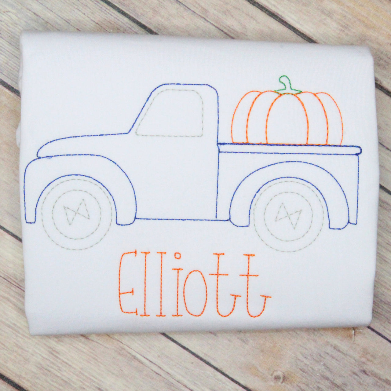 Vintage Pumpkin in Truck