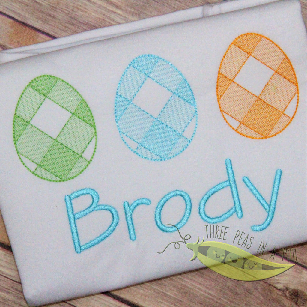 Gingham Eggs
