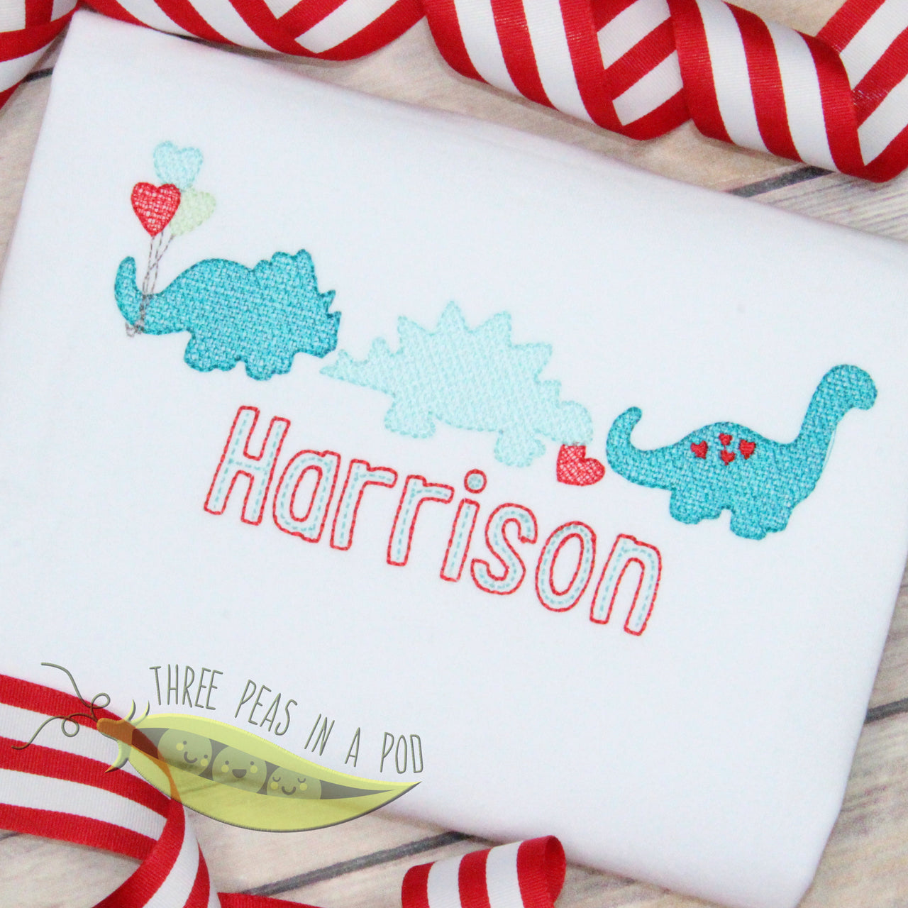 Valentine's Day Dinosaur Trio