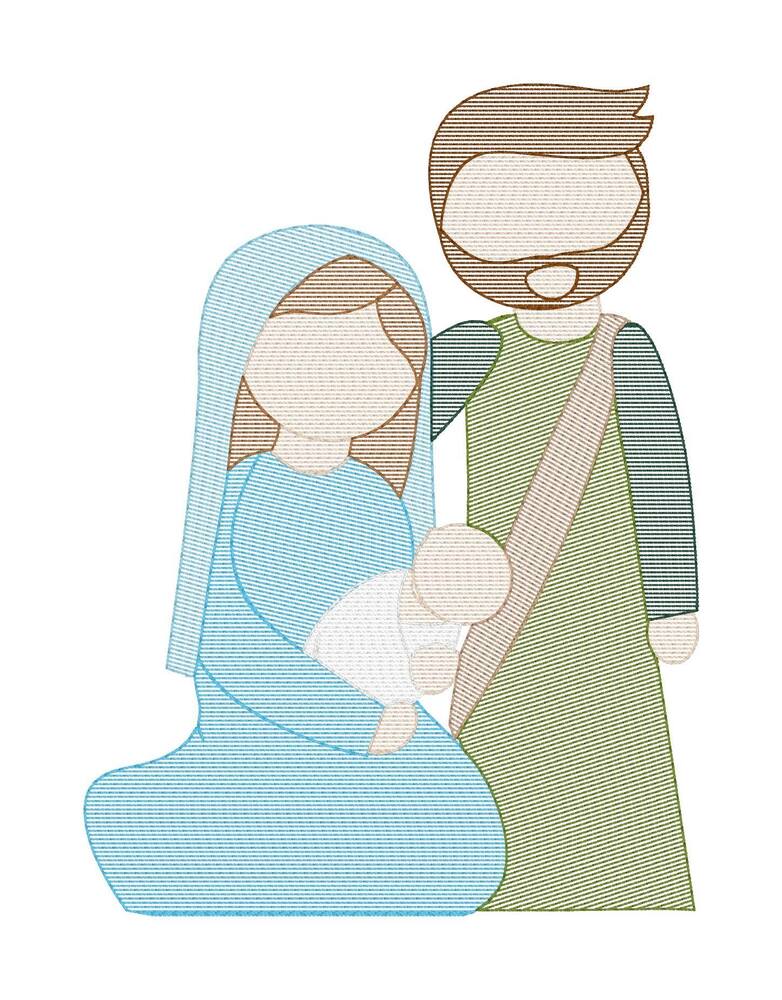 Mary, Joseph, and Jesus