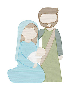 Mary, Joseph, and Jesus