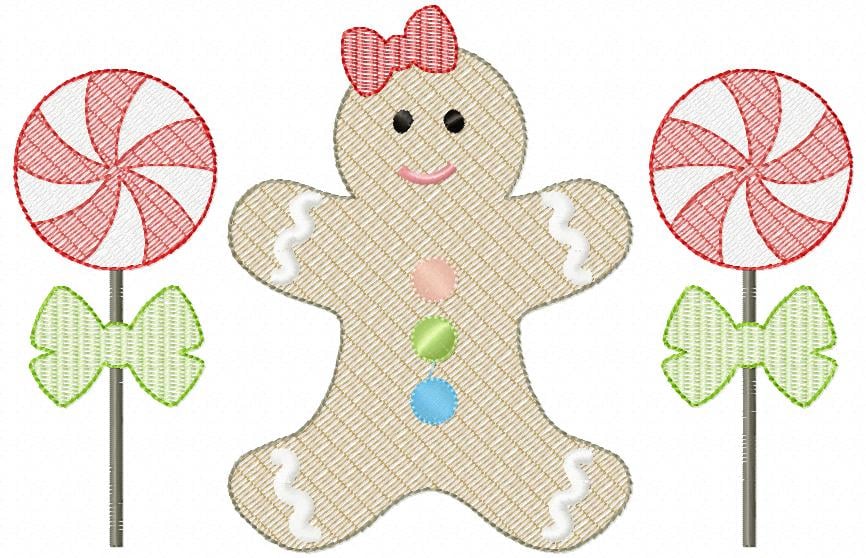 Gingerbread Girl and Peppermint Pops