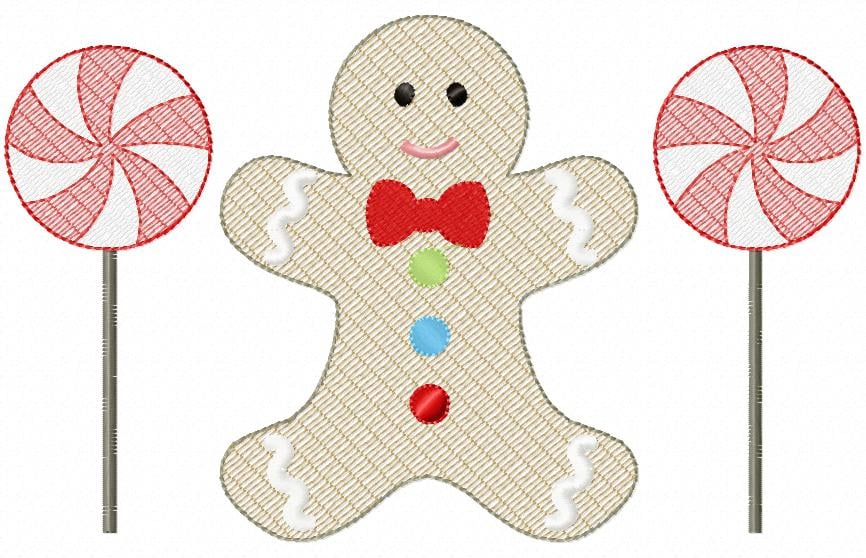 Gingerbread Boy and Peppermint Pops