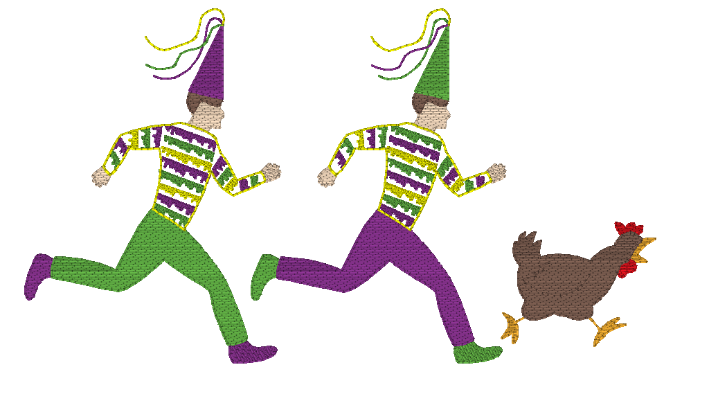 Mardi Gras Chicken Run