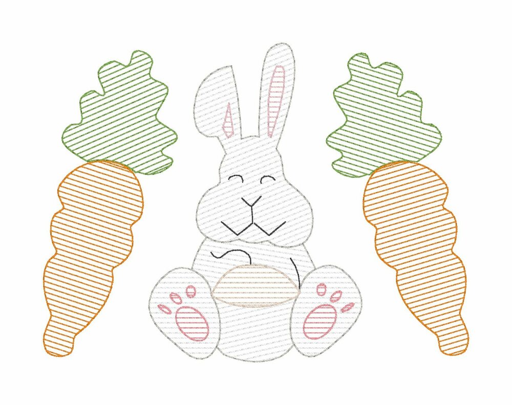 Bunny and Carrots Trio