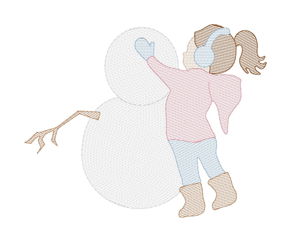 Build a Snowman Girl