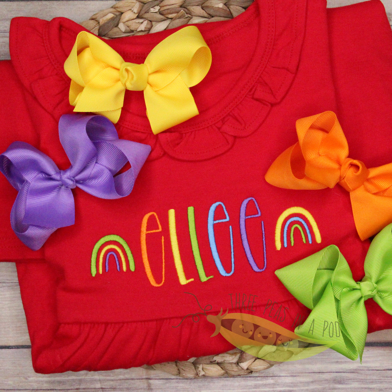 SALE! Red Rainbow Dress