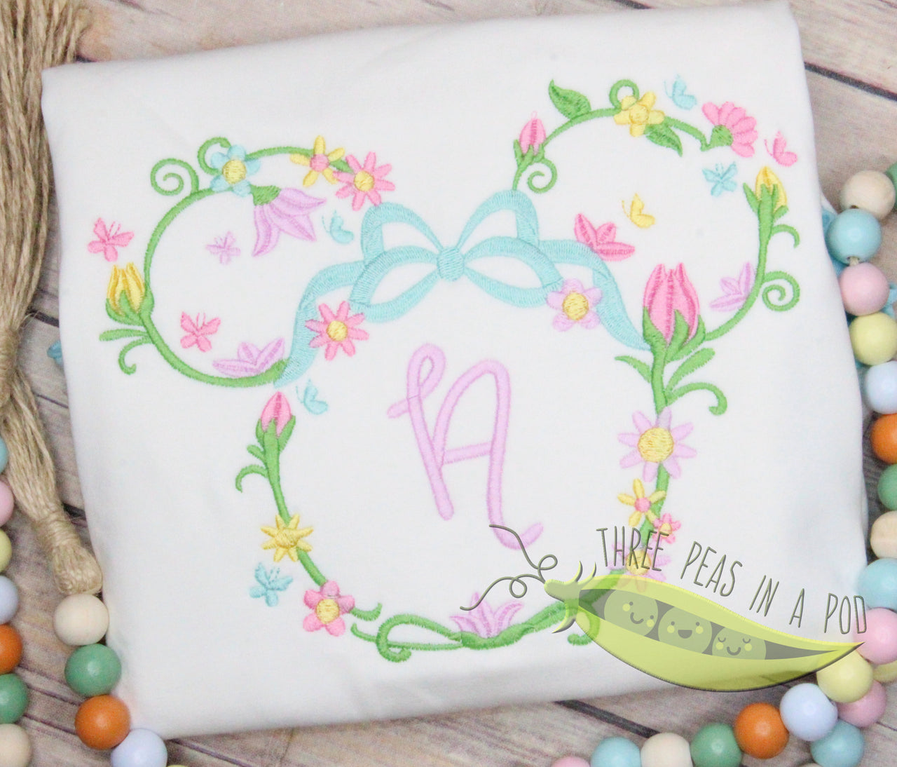 Floral Mouse Outline