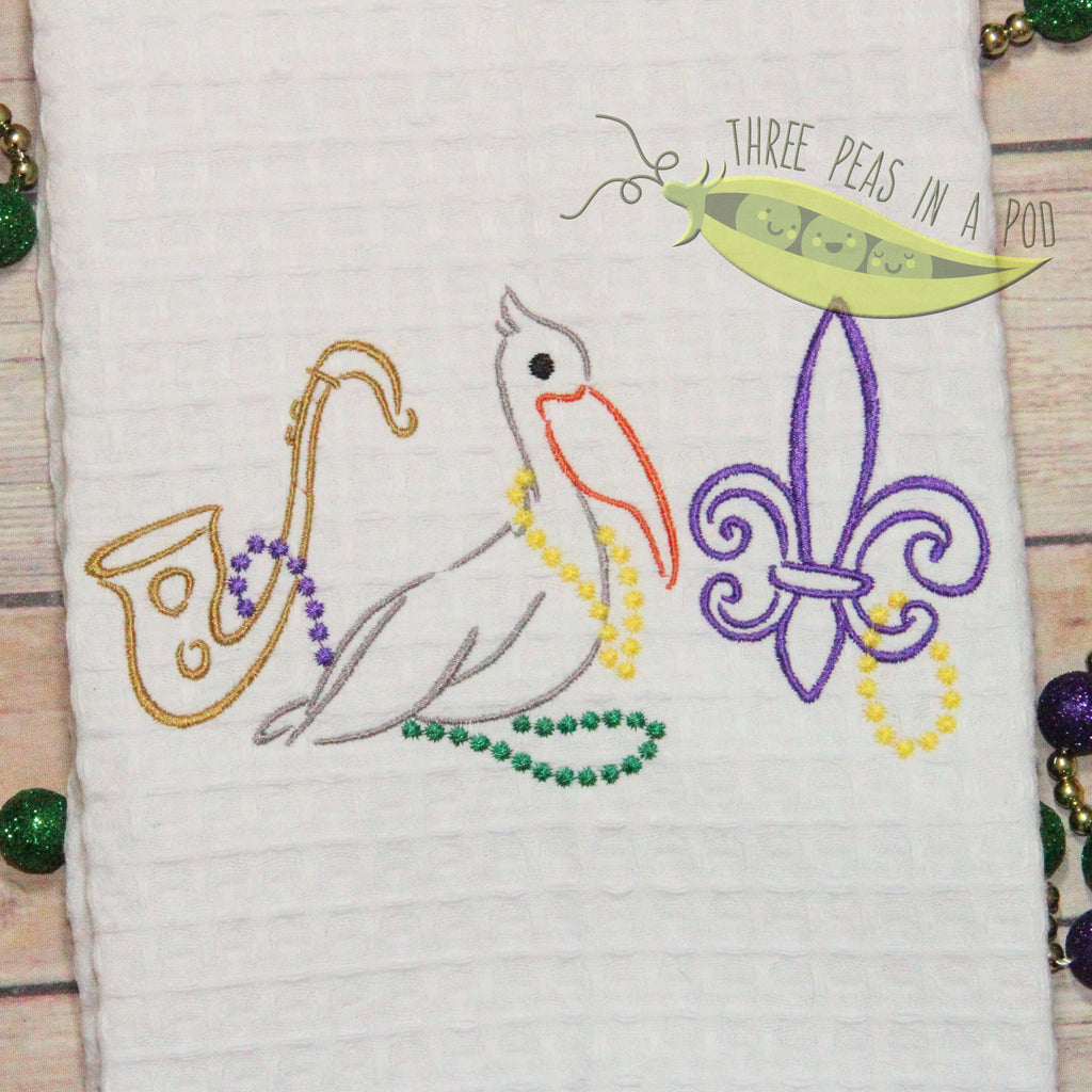 Mardi Gras Pelican Trio